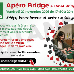 Apéro Bridge - Gratuit et ouvert à tous les bridgeurs